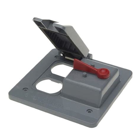 2-gang square plastic weatherproof electrical box cover|2 gang electrical box covers.